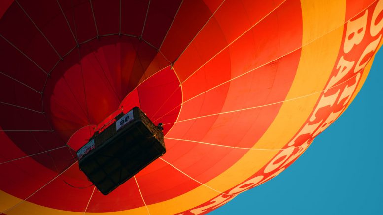 low angle photography of hot air balloon