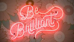 be brilliant neon light