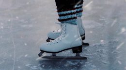 person ice skating